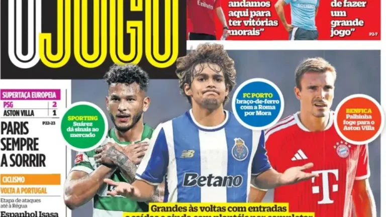 Por cá: “Rui Costa contra-ataca” em dia de “roda viva” no mercado
