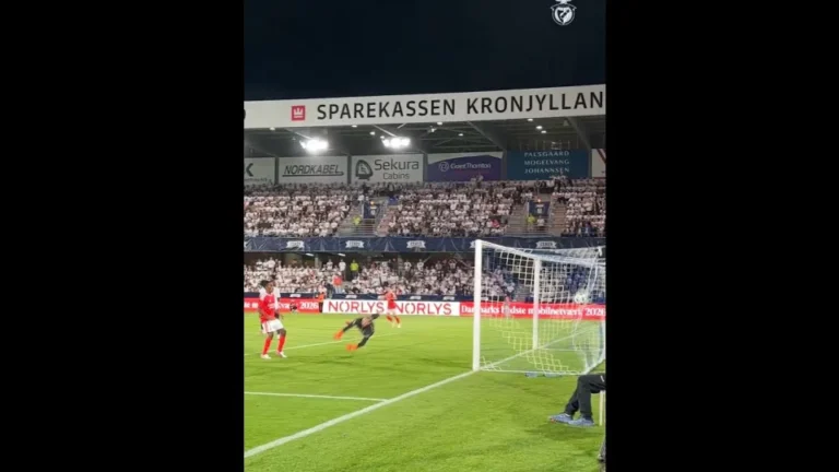 De loucos. A reação dos colegas ao golaço de Prestianni no Aarhus-Benfica